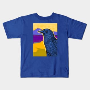 CANDID CRITTERS Crow Kids T-Shirt